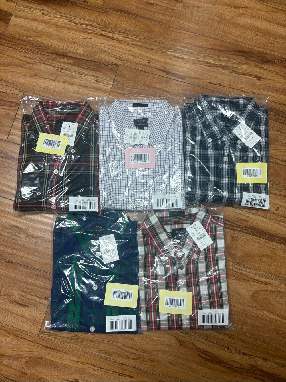 J. Crew Men’s Plaid and Check Collared Shirt - Assorted Colors